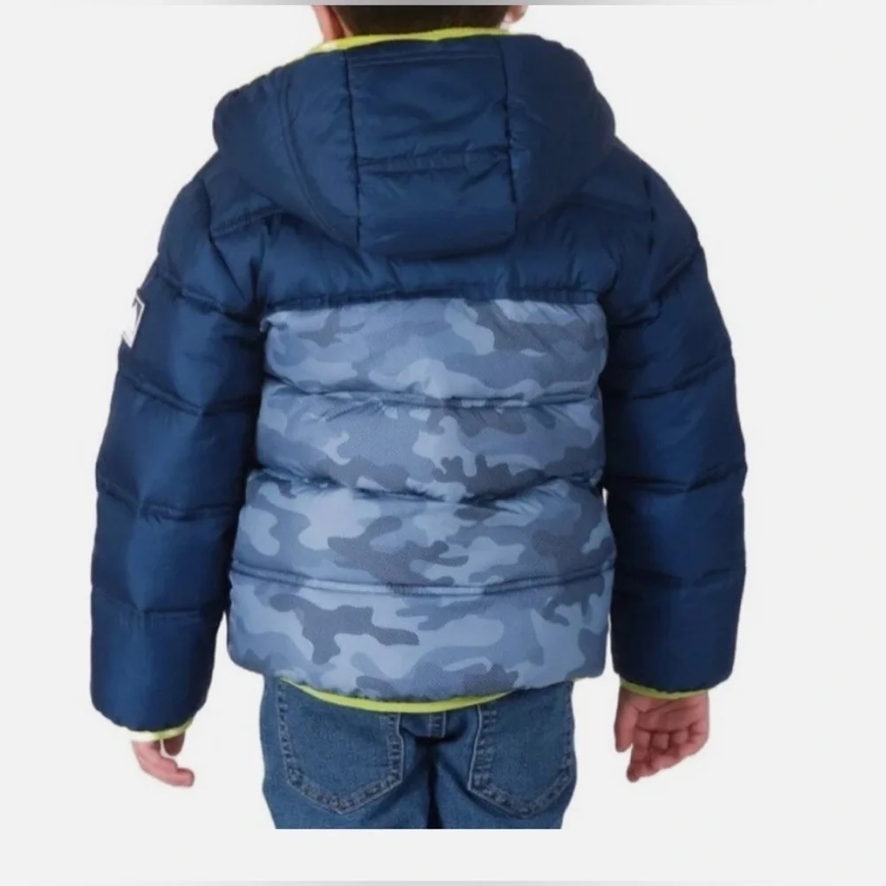 Snozu Kid's Jacket with hoodie - Blue - 3T like new condition super clean